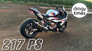 217 PS BMW S1000RR Tuned  Acceleration from 0300 Kmh amp 0187 mph [upl. by Adnorehs]