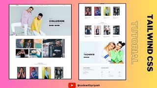 Build An Responsive Fashion Ecommerce Website Using Tailwind CSS [upl. by Tacye]