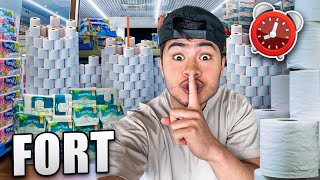 TOILET PAPER FORT IN WALMART [upl. by Marchak]