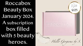 SPOILERS  Roccabox JANUARY 2024 Beauty Box  FullReveal [upl. by Michelsen262]