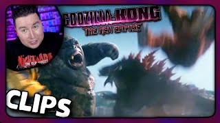 Godzilla x Kong Footage Show Skar Getting Double Teamed [upl. by Kaslik73]