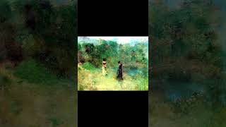 THOMAS WILMER DEWING18511938 PAINTINGSLEONID KOGAN MUSIC art artist artmusic music [upl. by Hermine]