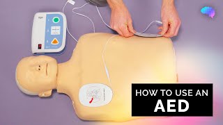 How to use an AED  Automated External Defibrillator  OSCE Guide  UKMLA  CPSA [upl. by Fachini]