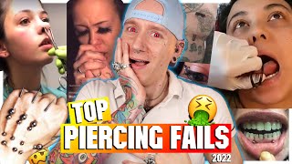 30 WORST PIERCING FAILS OF 2022  Roly Reacts [upl. by Accber]