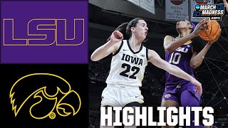 NCAA Tournament Elite 8 LSU Tigers vs Iowa Hawkeyes  Full Game Highlights [upl. by Ahseryt]