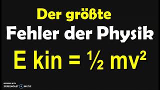 E18 leitet die korrekte Formel für kinetische Energie mv her und erklärt Beschleunigung [upl. by Ynnej]