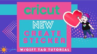 New Feature in Cricut Design Space Create Sticker [upl. by Esinert]