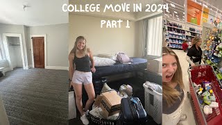 MOVING OUT AND INTO COLLEGE IN THE SAME MONTH  COLLEGE MOVE IN 2024 PART 1  JORDAN MALLORY [upl. by Abbotsun]