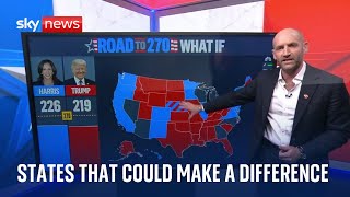 The road to 270 electoral college votes  US election [upl. by Dudden322]