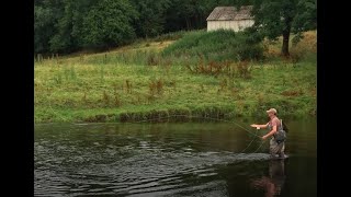 Grayling on the Welsh River Dee  Greenwells Glory performs gloriously VCAC [upl. by Kcyrred]