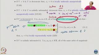 Week 3  Lecture 16  Lyapunov stability Theorems Part 4 [upl. by Ahsietal]