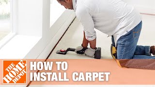 How to Install Carpet  The Home Depot [upl. by Eniak]