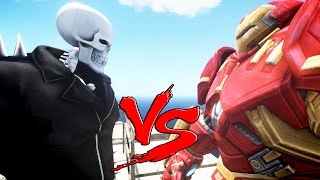 GHOST RIDER VS HULKBUSTER  EPIC BATTLE [upl. by Murdocca]