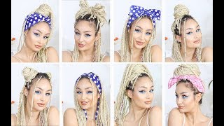 9 FELURI DE A PURTA CODITELE AFRO  9 WAYS TO STYLE BOX BRAIDS [upl. by Neeven]