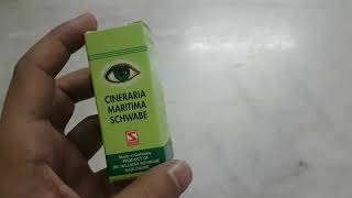 Cineraria Maritima Schwabe With Alcohol Homoeopathic Eye Drops Uses In Hindi [upl. by Kannav]