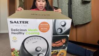 UNBOXING SALTER HOT AIR FRYER [upl. by Enomys]