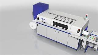 Epson SurePress L 4733AW Experience the Automated Digital Label Press [upl. by Ahsiemaj]