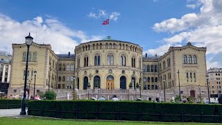 ノルウェーの国会議事堂 オスロ・ストーティングStortinget [upl. by Kempe590]