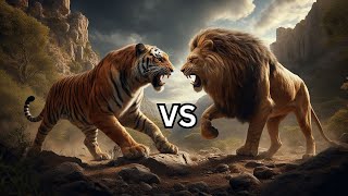 Tiger vs Lion Battle of the Big Cats – Who Would Win [upl. by Enivid369]