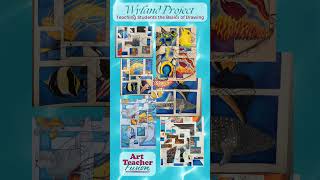 Wyland Project Drawing Basics art lesson artlesson art drawing artteacher drawingtutorial [upl. by Ula681]