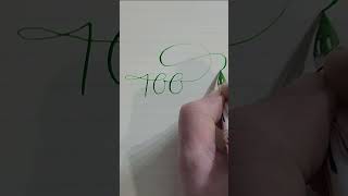 Thanks for 100 subs shorts calligraphy ink [upl. by Ailic]