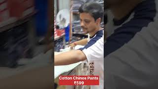 Cotton Chinos Pants only at ₹599 youtube fashion shorts trending [upl. by Latsryc977]