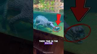 The longest snout crocodile  Gharial crocodile 🐊 wildlife animals nature [upl. by Klug745]