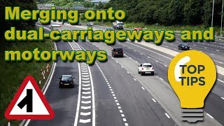 Merging onto dual carriageways and motorways highway via a slip road [upl. by Seadon]