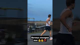 300lbs Norways strongest man sprint strongman norge norway norskyoutube crazy fast strong [upl. by Asik716]