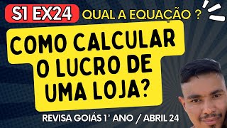 Mário é gerente de uma loja de jogos REVISA GOIÁS 1° ano Professor Euler Matemática Miozin [upl. by Anairda]