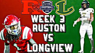 Epic High School Football Showdown Longview vs Ruston Highlights [upl. by Clauddetta204]