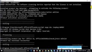 office 365 product key reactivate issue clear old key and enter new using cmd [upl. by Lamrert]