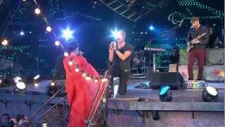 Coldplay  Princess Of China feat Rihanna  916  Live  Paralympic Games Closing Ceremony [upl. by Adolph]