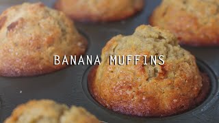 BEST Banana Muffins Recipe [upl. by Samal]