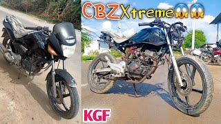 CBZ XTREME BIKE MODIFIED  KGF Bike Look  Single Shocker  2014 2020 Model  YK Rider [upl. by Mada]