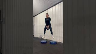 Deficit kettlebell squat jumps [upl. by Ordnaxela]