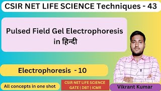 pulsed field gel electrophoresis by Vikrant sir  CSIR NET LIFE SCIENCE [upl. by Ulberto]