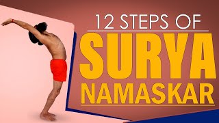 12 Steps Of Surya Namaskar  Swami Ramdev [upl. by Lairea333]