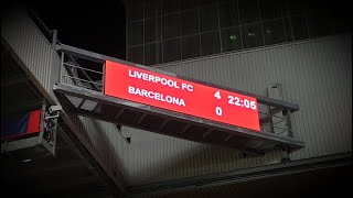 Liverpool 4  0 Barcelona  Full Time Celebrations [upl. by Alf]