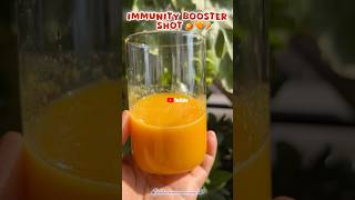 Immunity booster shot tumeric orange ginger carrot immunitybooster health juice ytshots fy [upl. by Yenar]