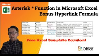 Asterisk Function in Microsoft Excel  Eng version [upl. by Iztim]