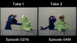 Sesame Street Take Comparison Kermit amp Grover show long amp short with ladders 19711972 [upl. by Laemsi431]