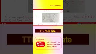 TTL NOR gate digitalelectronic electronicsengineering digitalelectronicslectures ttl [upl. by Bethanne]