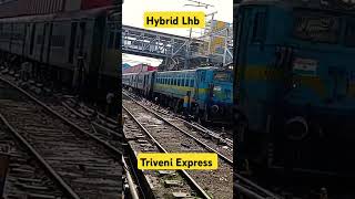 Hybrid LHB triveni express arrived Lucknow music shorts [upl. by Etyam884]