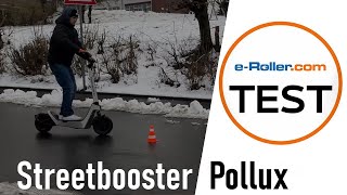 Streetbooster Pollux im Test  Was kann der neue E Scooter Bolide [upl. by Pantia]