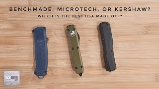 Picking the Best OTF Knife  Benchmade Microtech or Kershaw [upl. by Debbie]