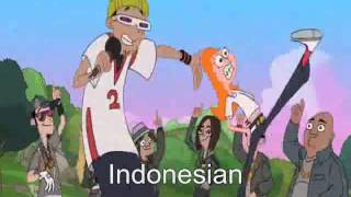 Phineas and Ferb  SIMPSquirrels in my pants Oneline Multilanguage 32 languages [upl. by Nollid]