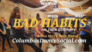 Bad Habits AB Line Dance mbdancehurst9649 by Julie Gilmore music Ed Sheeran [upl. by Sremmus]