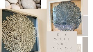 Easy technique wall art decor ideas  Using placemats  Diy Wall decor  Minimalist Home Decor style [upl. by Maite]