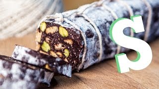 Chocolate Salami Recipe  Sorted Food [upl. by Bekki]